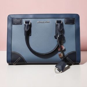 Michael Kors Blue Satchel Bag